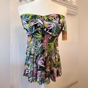 NWT KONA SOL WOMEN’S FLYAWAY BANDEAU SWIM TOP / SIZE: M